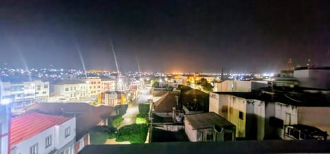 Property building, Night, Bird's eye view, City view