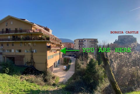 Stay in Front of Borgia Castle Condo in Subiaco