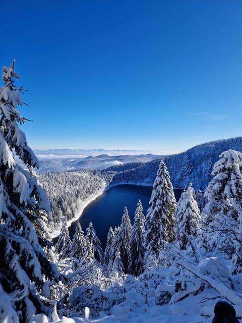 Nearby landmark, Day, Natural landscape, Winter, Lake view, Mountain view