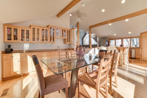 Serene Suttons Bay Home with Fire Pit and Wooded Yard House in Suttons Bay