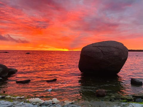 Beach, Sea view, Sunrise