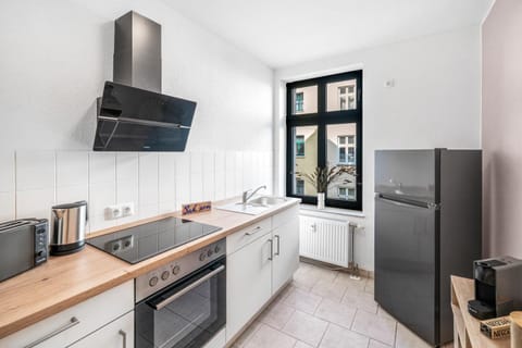 Kitchen or kitchenette, stove, kitchen