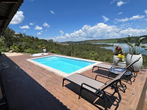 Patio, Natural landscape, Balcony/Terrace, Lake view, Mountain view, Pool view, River view, Swimming pool, sunbed