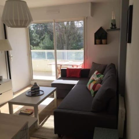 Appartement cosy, vue sur parc, 3 mins plage Benoit Apartment in Le Pouliguen