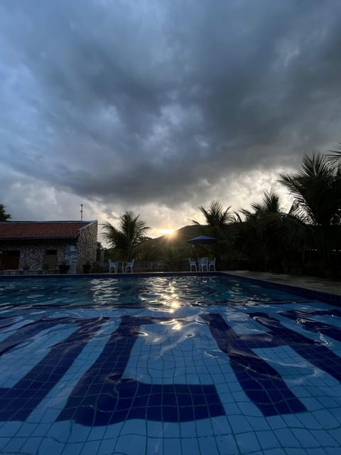 Pool view, Swimming pool, Sunset