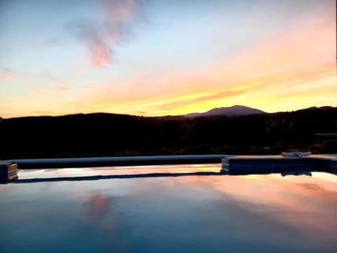Swimming pool, Sunset