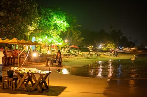 Night, Natural landscape, Beach