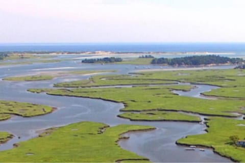 Nearby landmark, Natural landscape, Bird's eye view, River view, Sea view