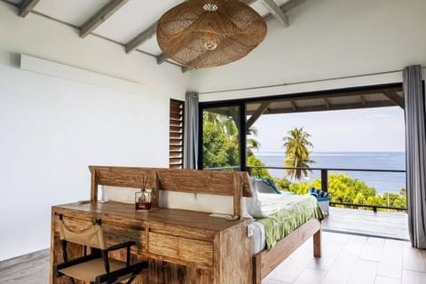 Day, Natural landscape, View (from property/room), Balcony/Terrace, Bedroom, Sea view