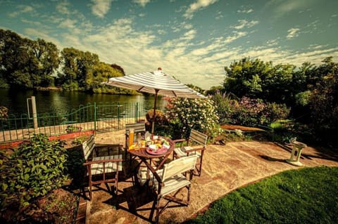 Patio, Day, Natural landscape, Garden view, sunbed