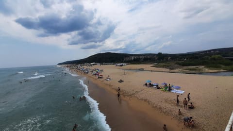 People, Natural landscape, Beach