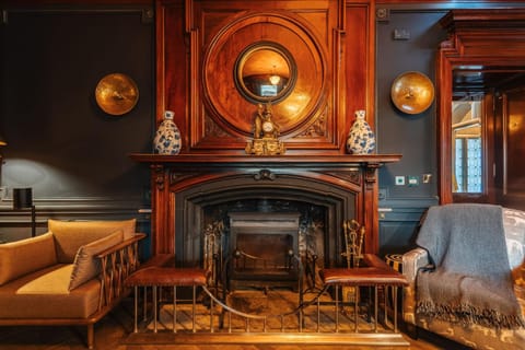 Lounge or bar, fireplace