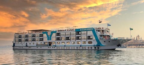 Sonesta Sun Goddess Cruise Ship From Luxor to Aswan - 04 & 07 nights Every Monday Docked boat in Luxor