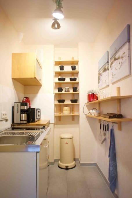 Coffee/tea facilities, Kitchen or kitchenette, minibar, stove, toaster