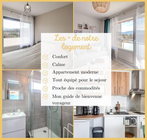 Appart T2 Elegant St Julien Condo in Saint-Julien-en-Genevois