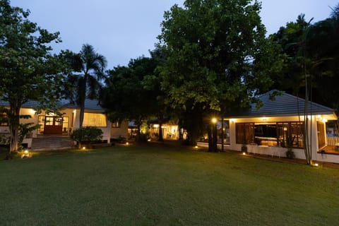 Property building, Night, Garden view