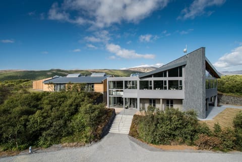 Facade/entrance, Bird's eye view, Summer