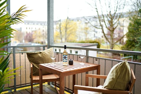 Patio, Spring, Day, View (from property/room), Balcony/Terrace, Living room, Seating area, Dining area