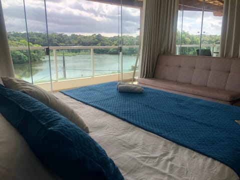 Bed, Natural landscape, Photo of the whole room, Bedroom, Lake view