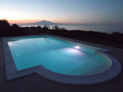 Natural landscape, Swimming pool, Sunset