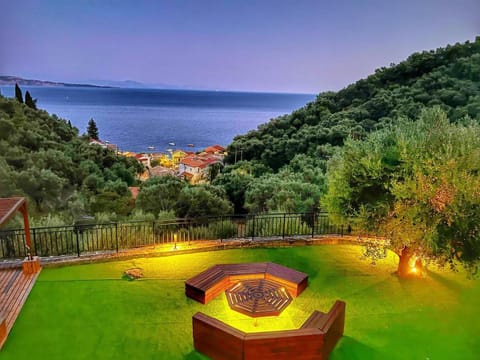 Natural landscape, Garden, Garden view, Sea view