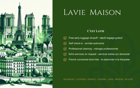 Lavie Maison - Effeil tower rooftop Apartment in Paris