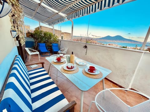 Patio, Balcony/Terrace, Dining area, Sea view