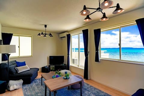 Living room, Dining area, Sea view