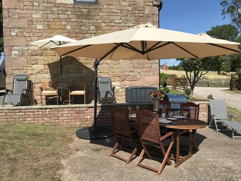 Patio, BBQ facilities, Seating area