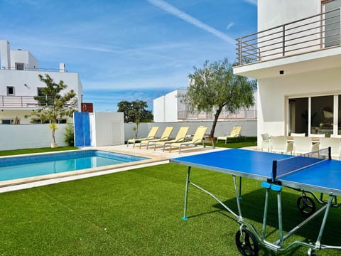 Patio, Day, Table tennis, Pool view, Swimming pool, sunbed