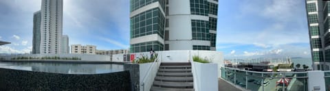 Property building, View (from property/room), City view, Swimming pool