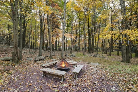 Woodland Oasis by AvantStay Hot Tub Firepit Walk to Lake Haus in Hickory Run State Park