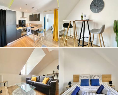 Bed, Living room, Photo of the whole room, Seating area, Dining area, Bedroom, oven, stove, towels, washing machine, kitchen