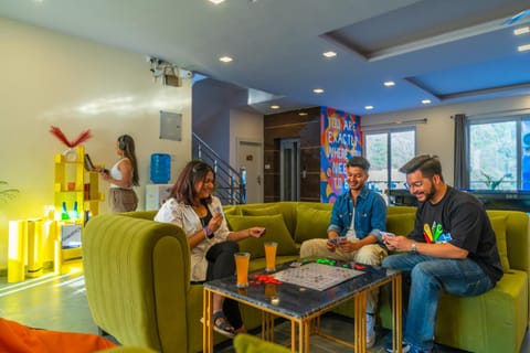 People, Living room, Seating area, group of guests