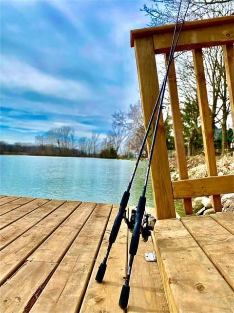 Spring, Day, Natural landscape, Fishing, Lake view, River view, Sports