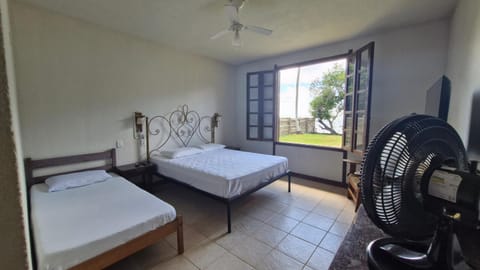 Bed, Photo of the whole room, Bedroom, Garden view, Sea view, air conditioner