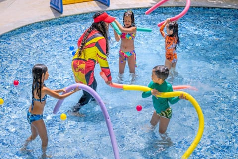 Aqua park, Pool view, Swimming pool, children