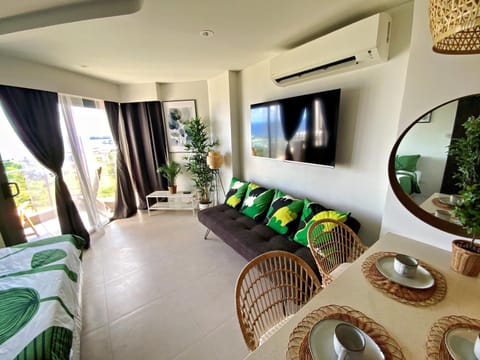 Dominiks nature and silent Jungle Studio Epic Ocean View Tambuli Mactan Pool Beach High Floor Apartment in Lapu-Lapu City