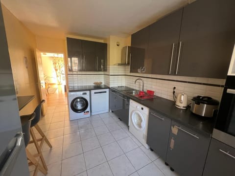 dishwasher, minibar, stove, washing machine, dryer