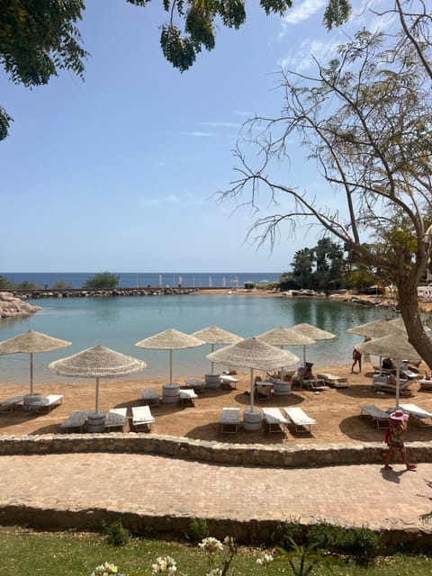 Beach and lake direct view at domina coral bay 2 Resort in Sharm El-Sheikh