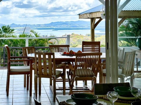 Patio, Day, Natural landscape, View (from property/room), Balcony/Terrace, Seating area, Dining area, Mountain view, Sea view