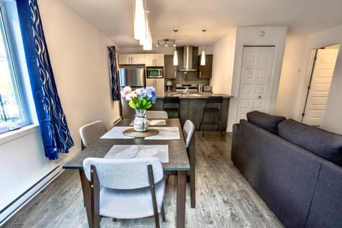 Appartment 2BR 4 beds AC wi-Fi Smart TV FreeParking Condo in Laval