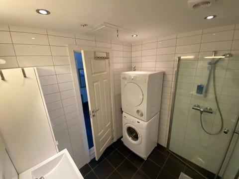 Shower, Toilet, Bathroom, washing machine, dryer