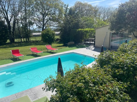 Spring, Day, Garden, Garden view, Pool view, Swimming pool, sunbed