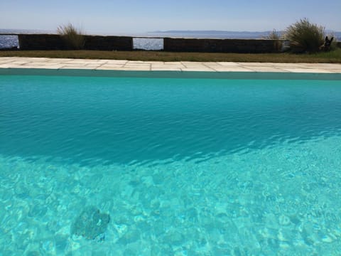 Elli s seafront pool villa, w/sandy beach in Kea, Cyclades Villa in Kea-Kythnos