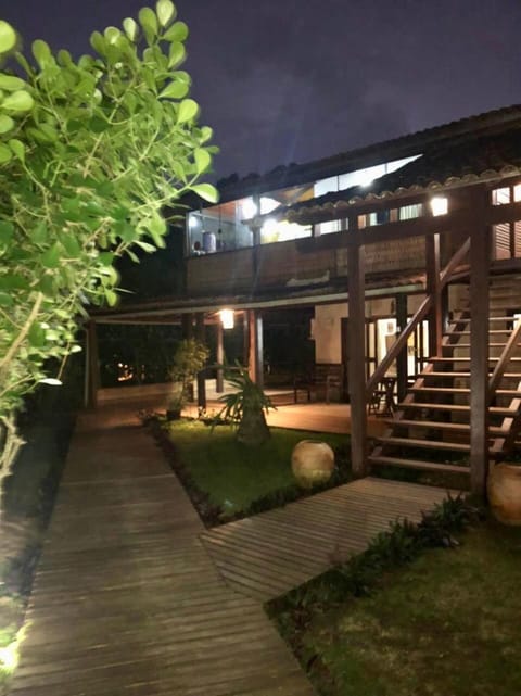 Property building, Night, Garden