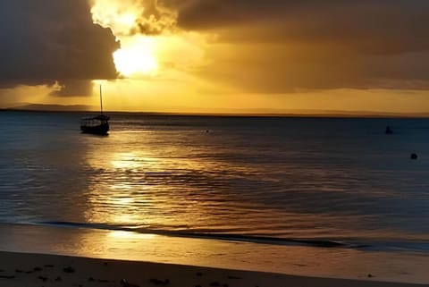 Natural landscape, Beach, Sunset