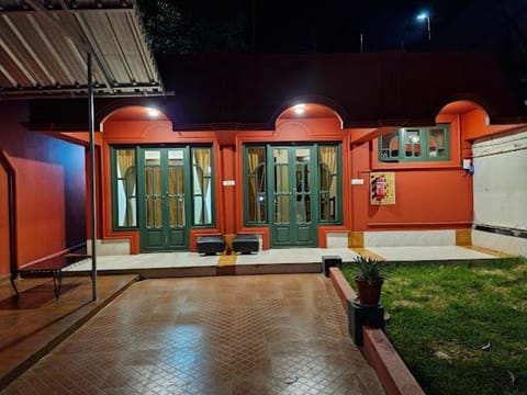 Property building, Patio, Night