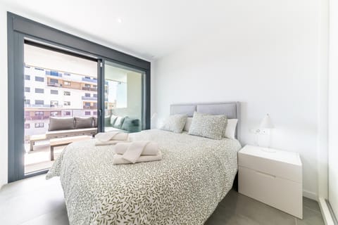 Bed, View (from property/room), Bedroom, Garden view, Sea view, Sea view, Inner courtyard view