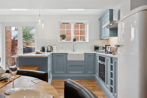 Dining area, oven, stove, kitchen